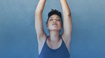 woman meditating