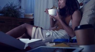 woman eating